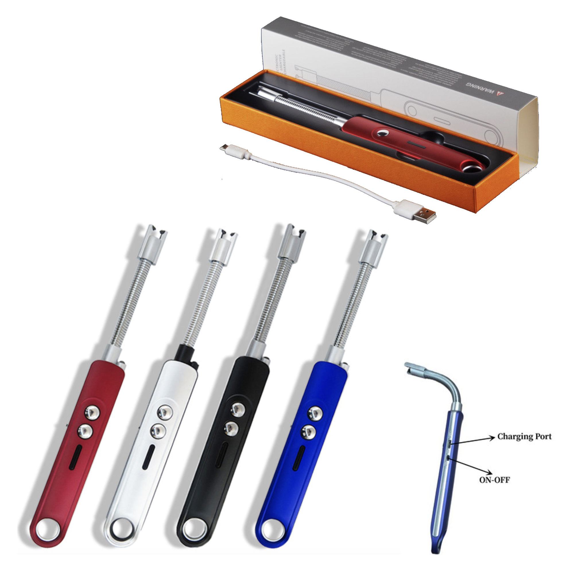 Flexible Neck USB Lighter for Candle Cooking 2