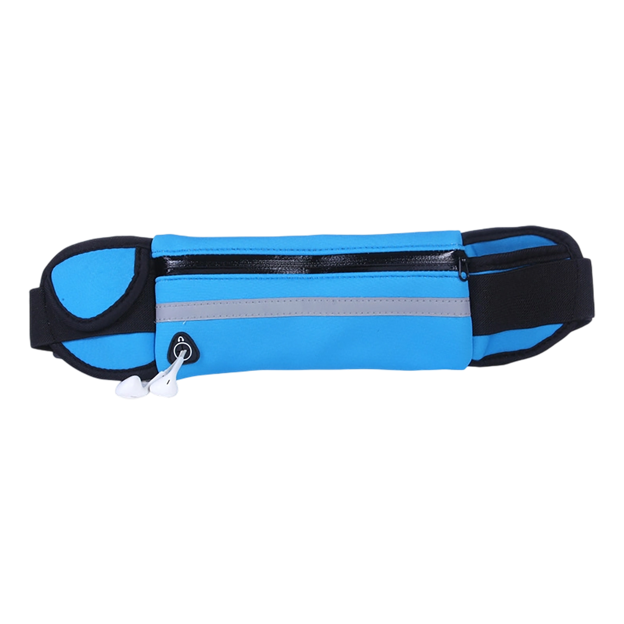 Ultra Thin Nylon Sports Fanny Pack With Reflective Strip 28" x 4" 3
