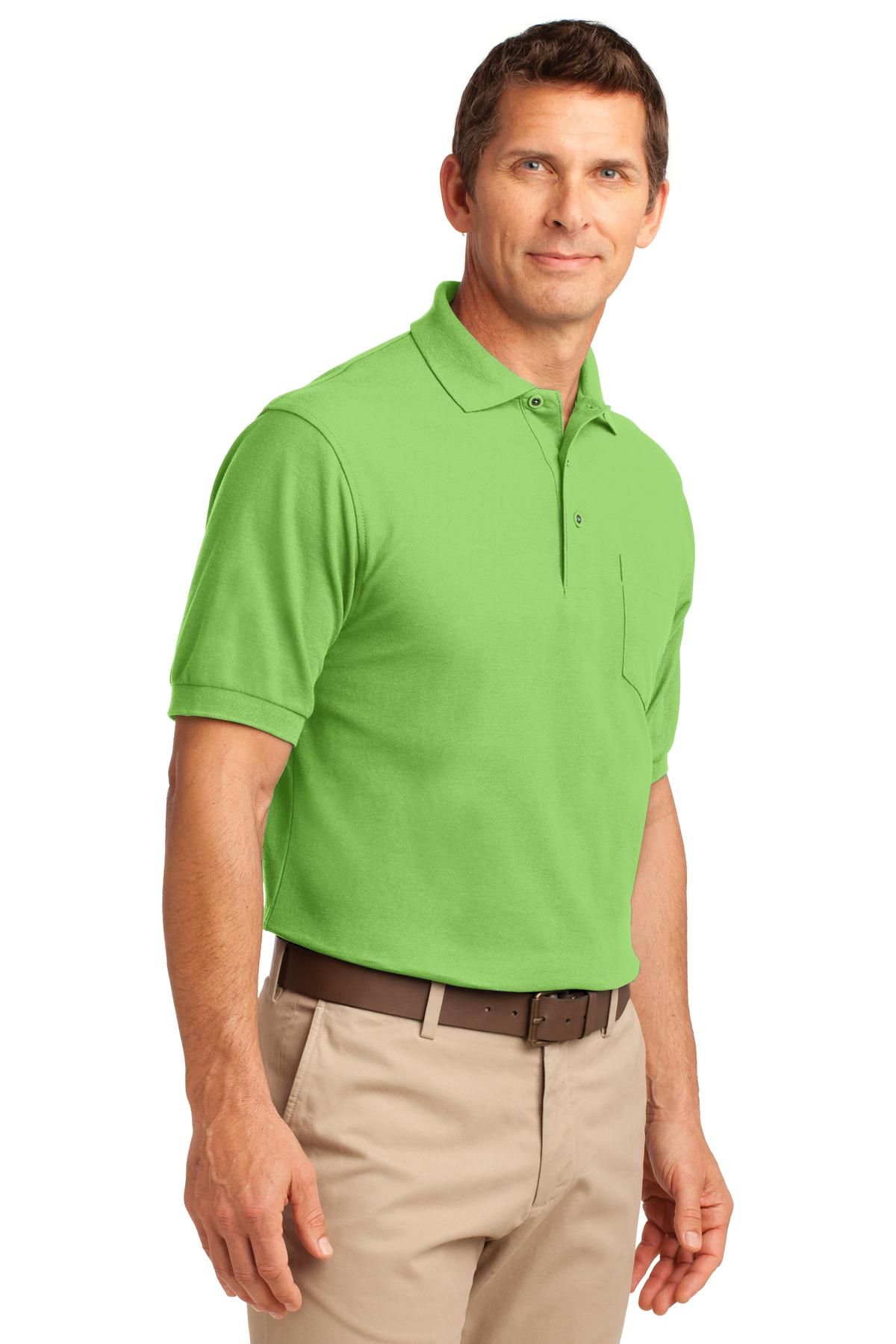 Port Authority Silk Touch Polo with Pocket. K500P 85