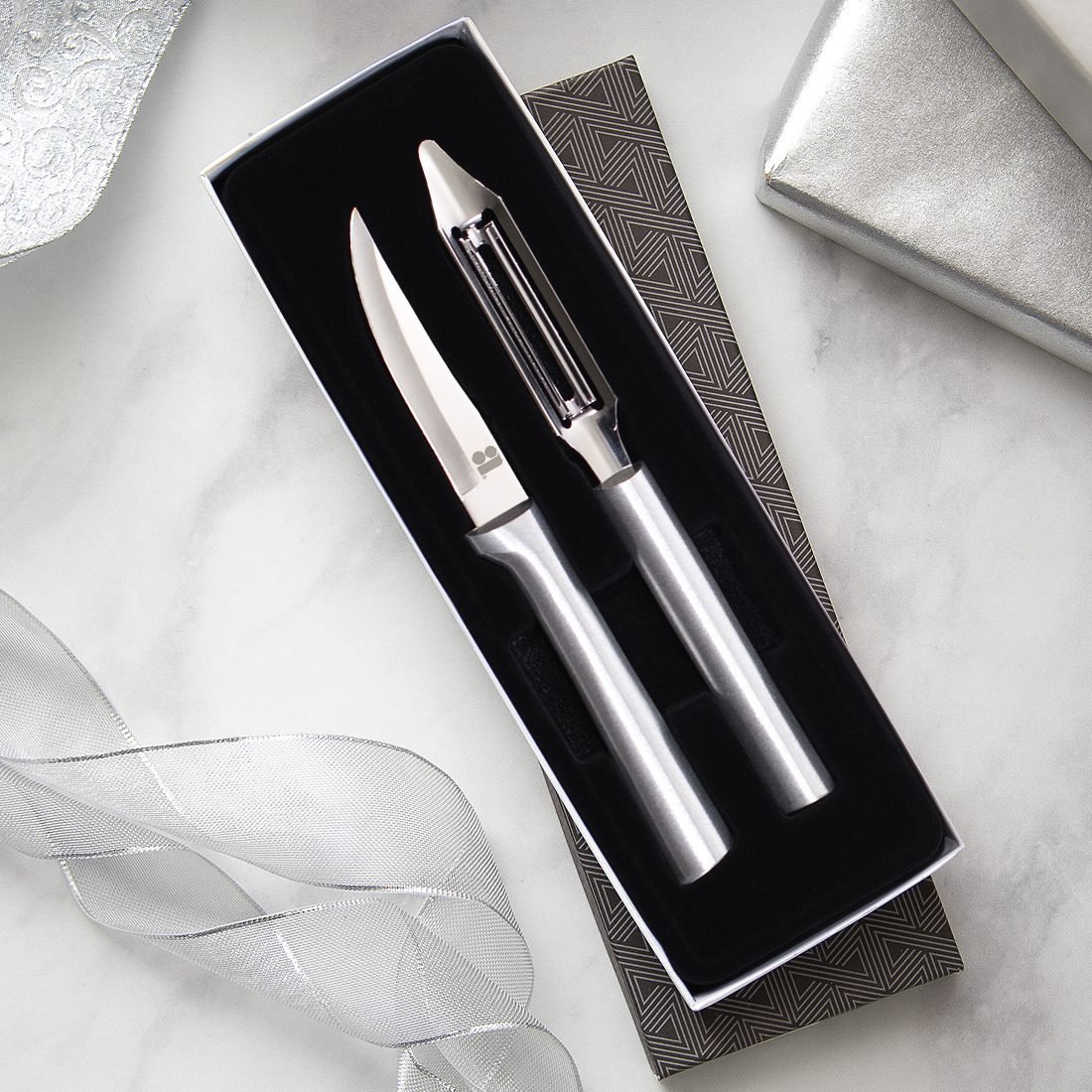 Pare & Peel Gift Set w/Silver Handle 4