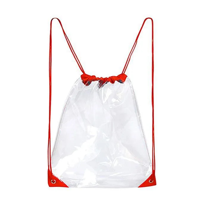 Clear PVC Stadium Drawstring Bag 8