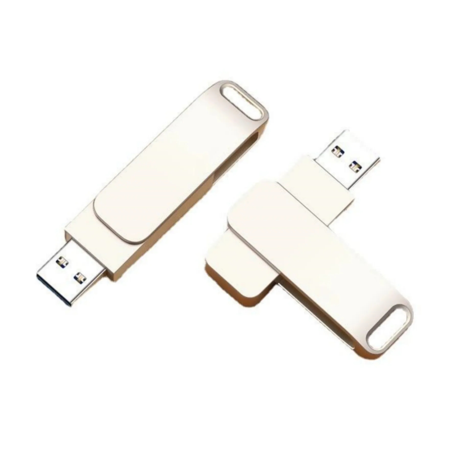 High Speed USB 2.0 Metal Swivel Twister Flash Drive 64GB 2