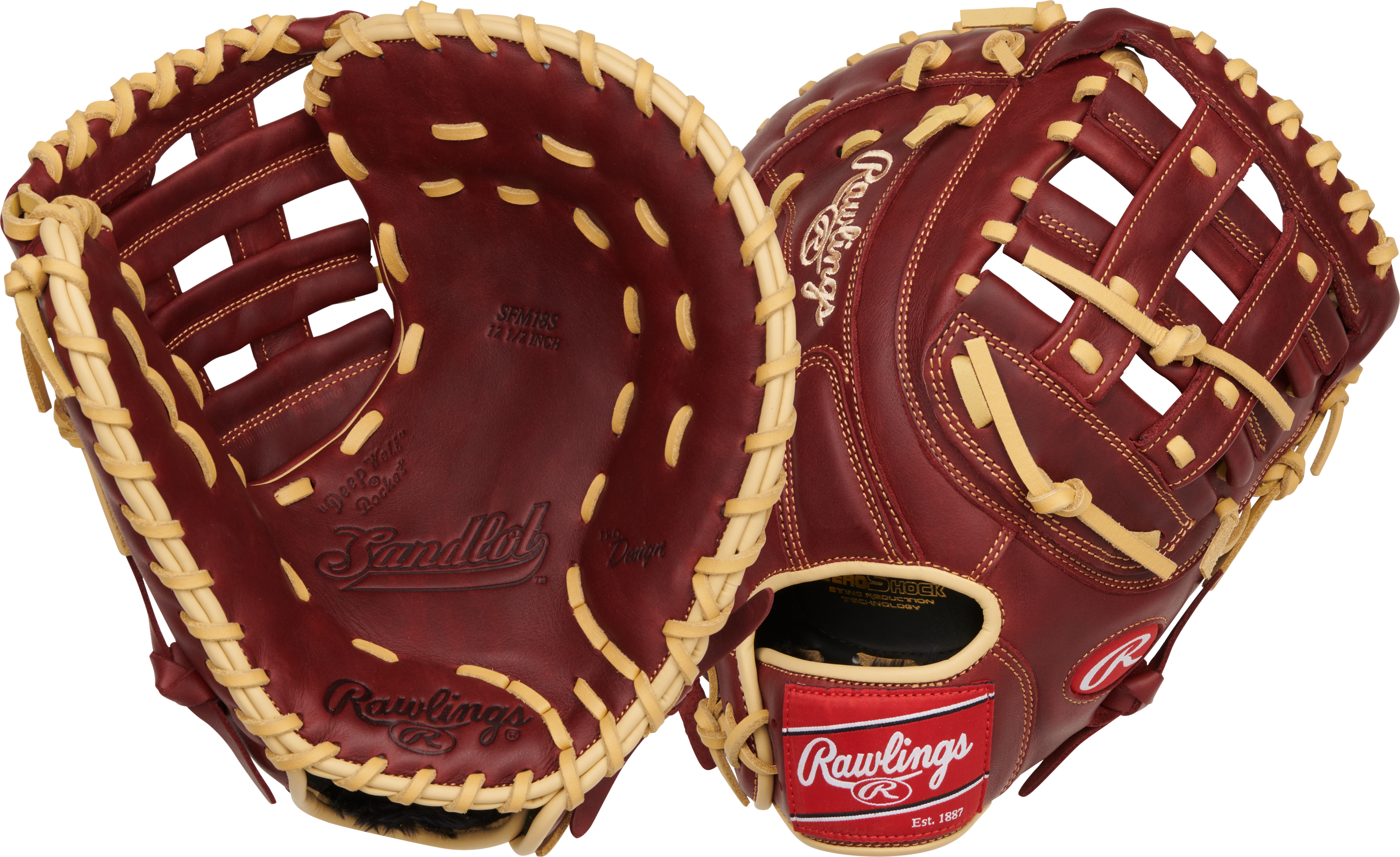 Rawlings Sandlot 12.5 in Baseball  Glove, First Base 1