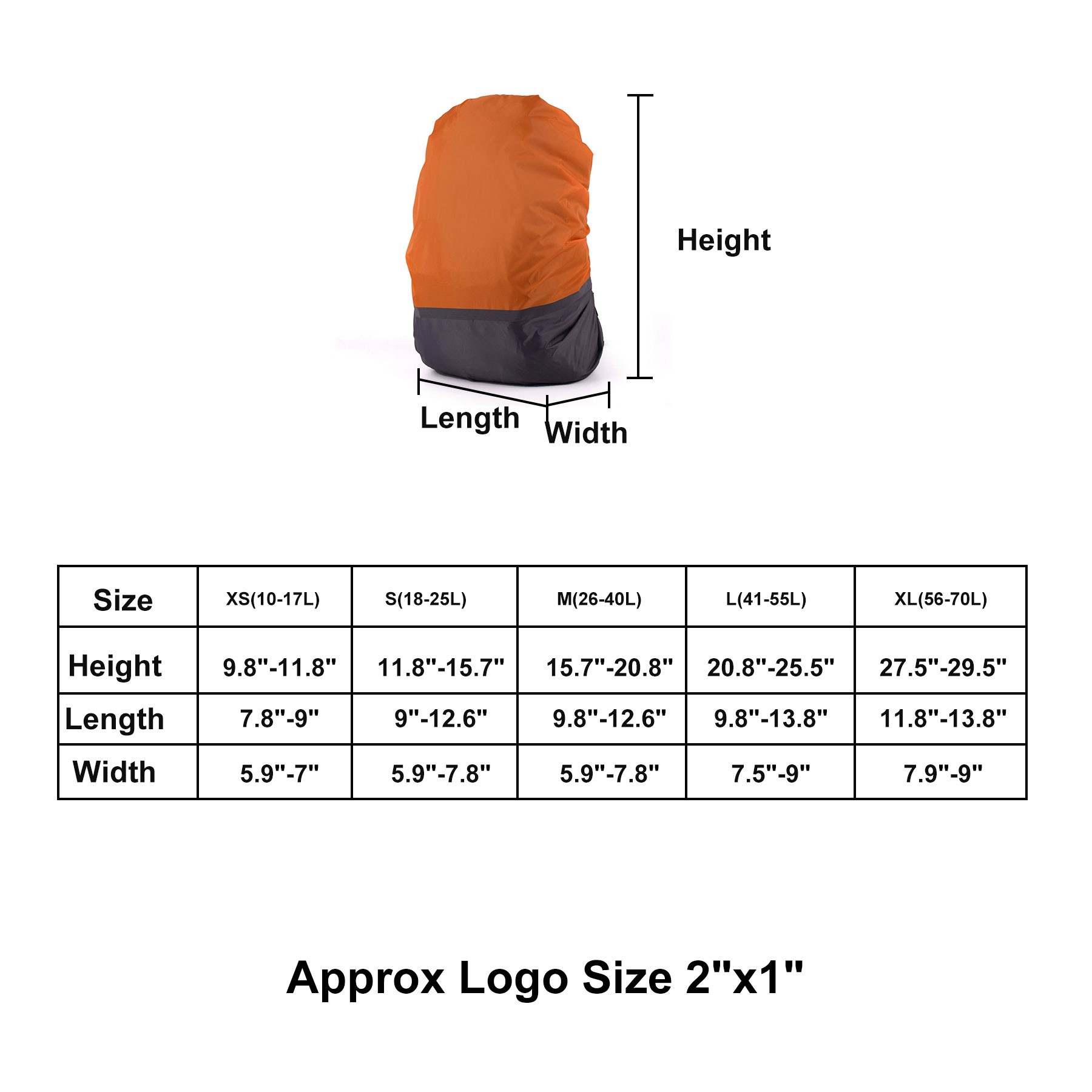 Reflective Strip Backpack Rain Cover 2