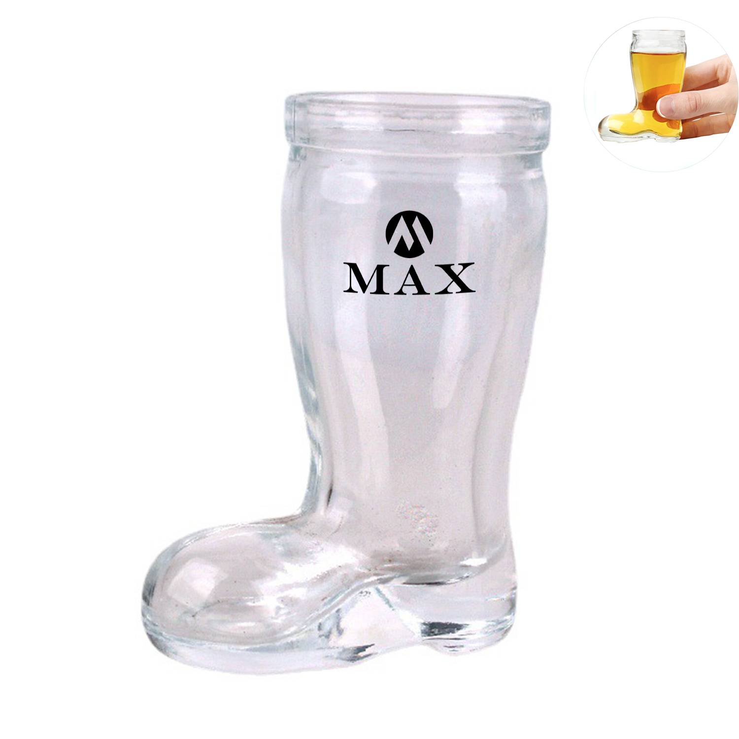 Small Boots in Glass Bottle with Cork 2