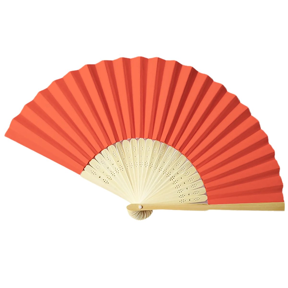 Decorative Bamboo Paper Fan with Silkscreen Printing 13