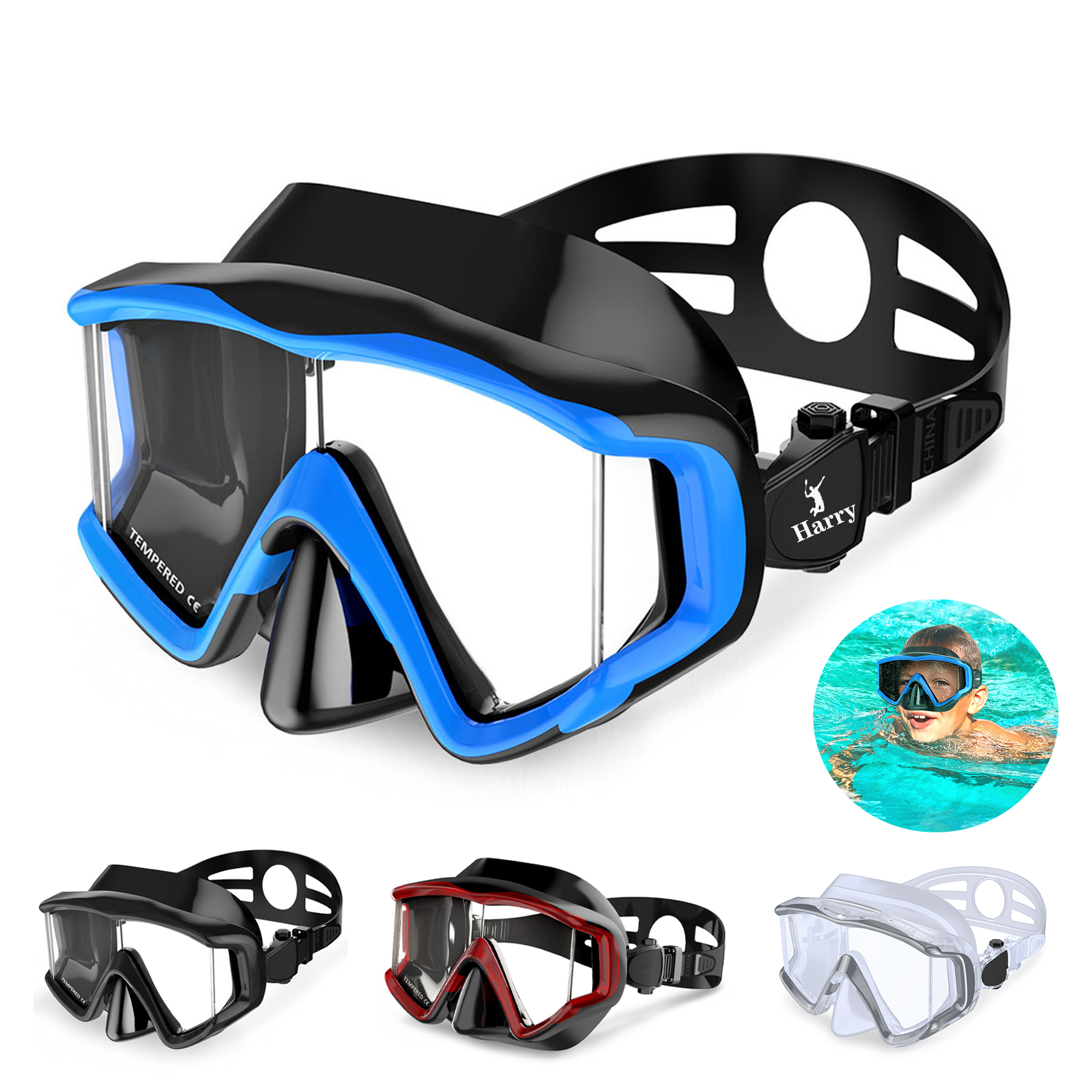 Adult Pano 3 Panoramic Scuba Diving Mask 3