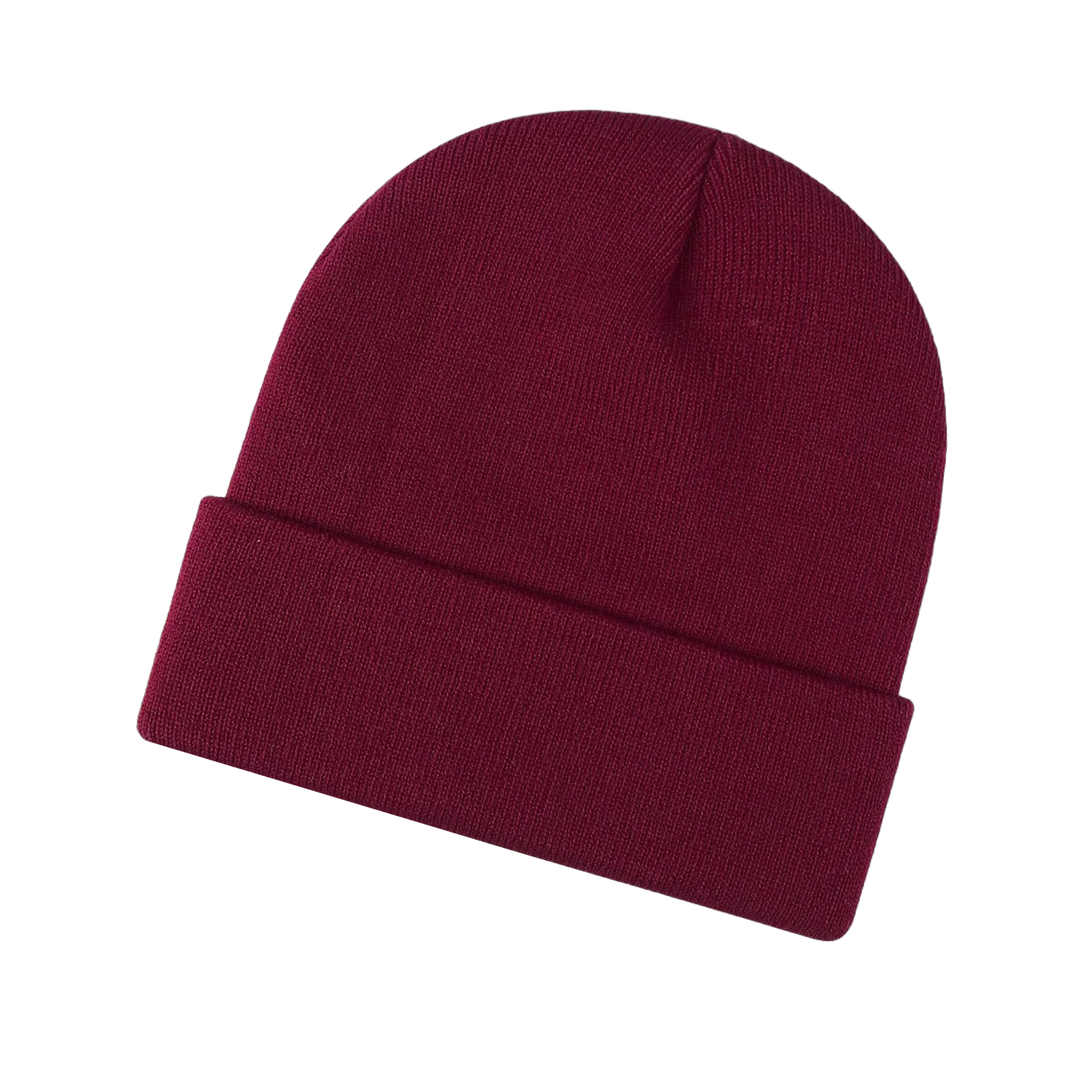 Acrylic Knitted Thermal Beanie With Front Embroidery 27
