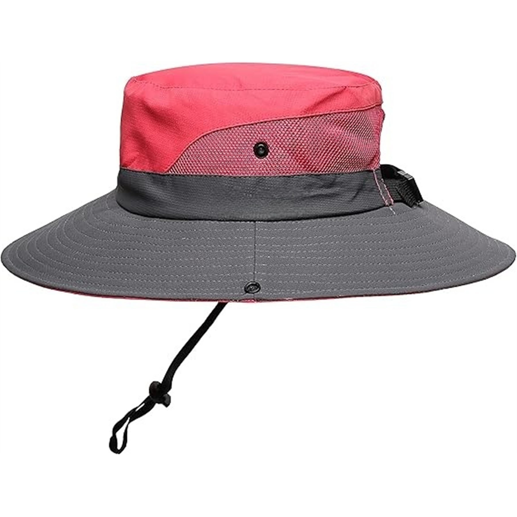 Womens Summer Foldable Cool Mesh Ponytail Bucket Hat 7