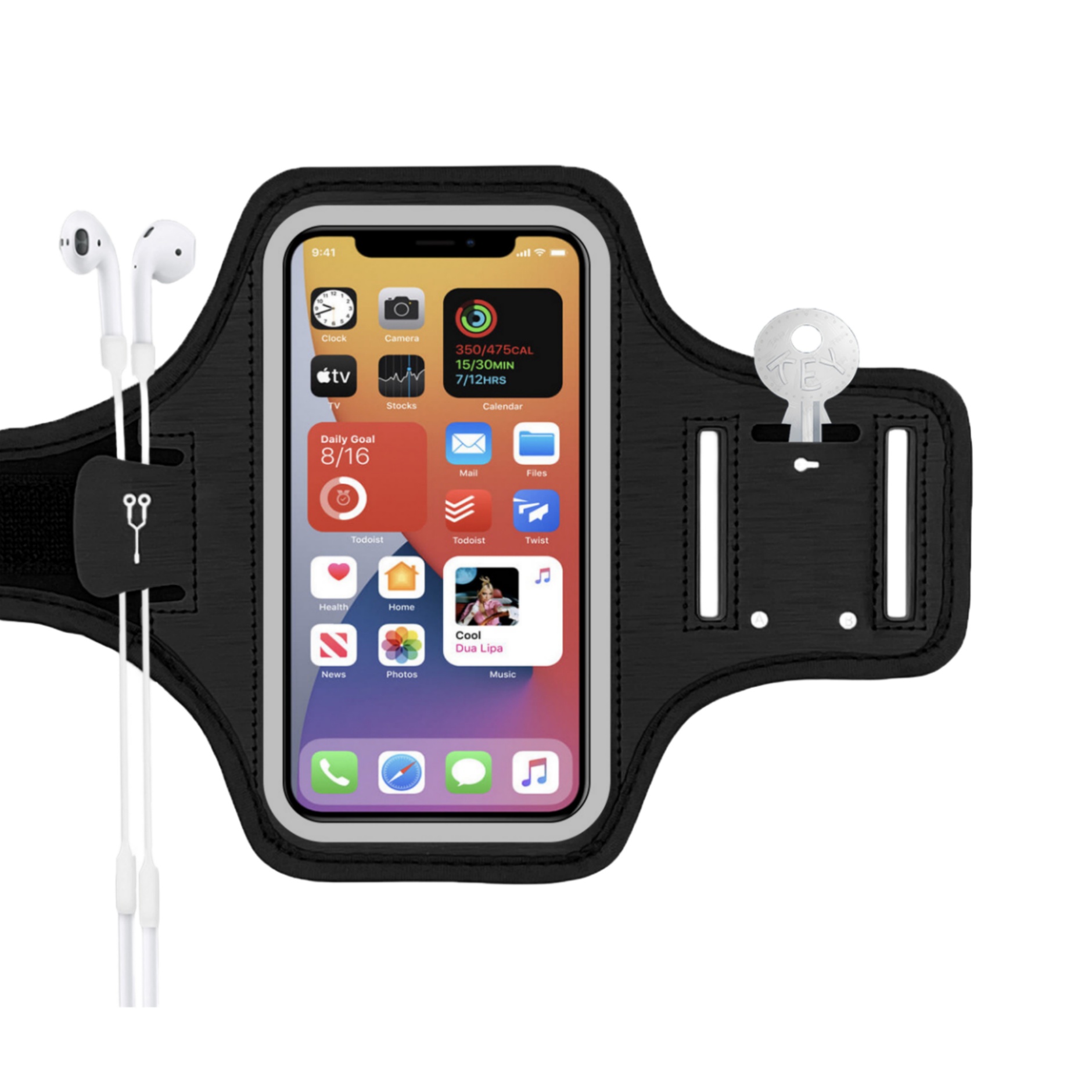 Sweatproof Running Exercise Armband with Card Slot 4