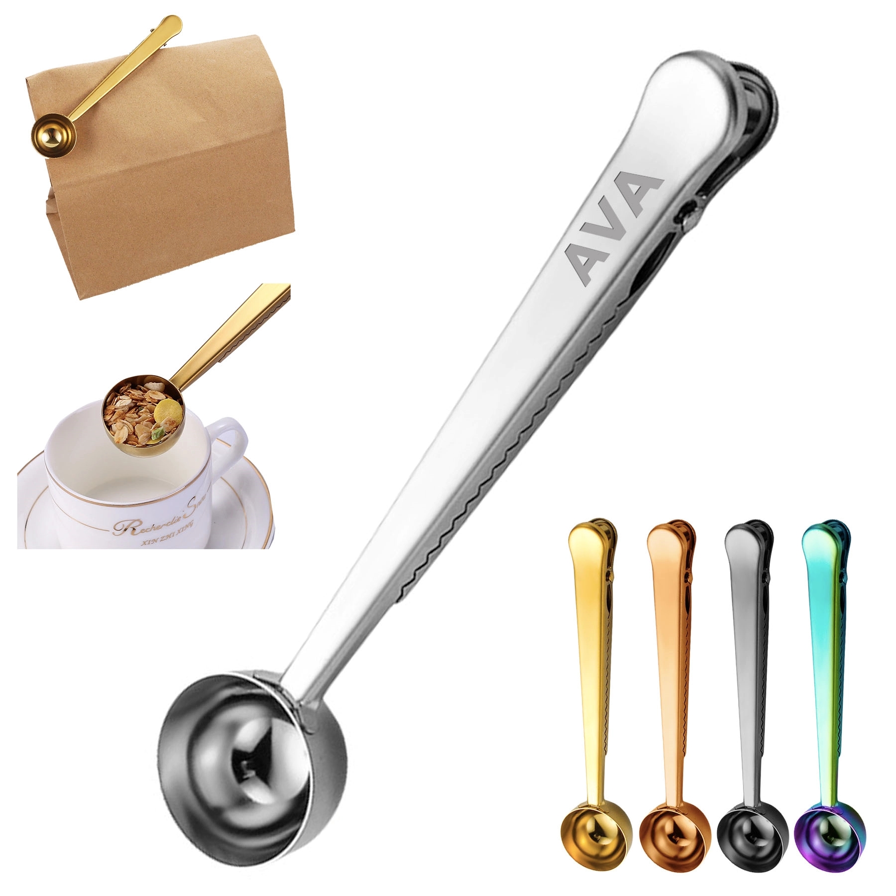 304 Stainless Steel Coffee Clip Spoon 1