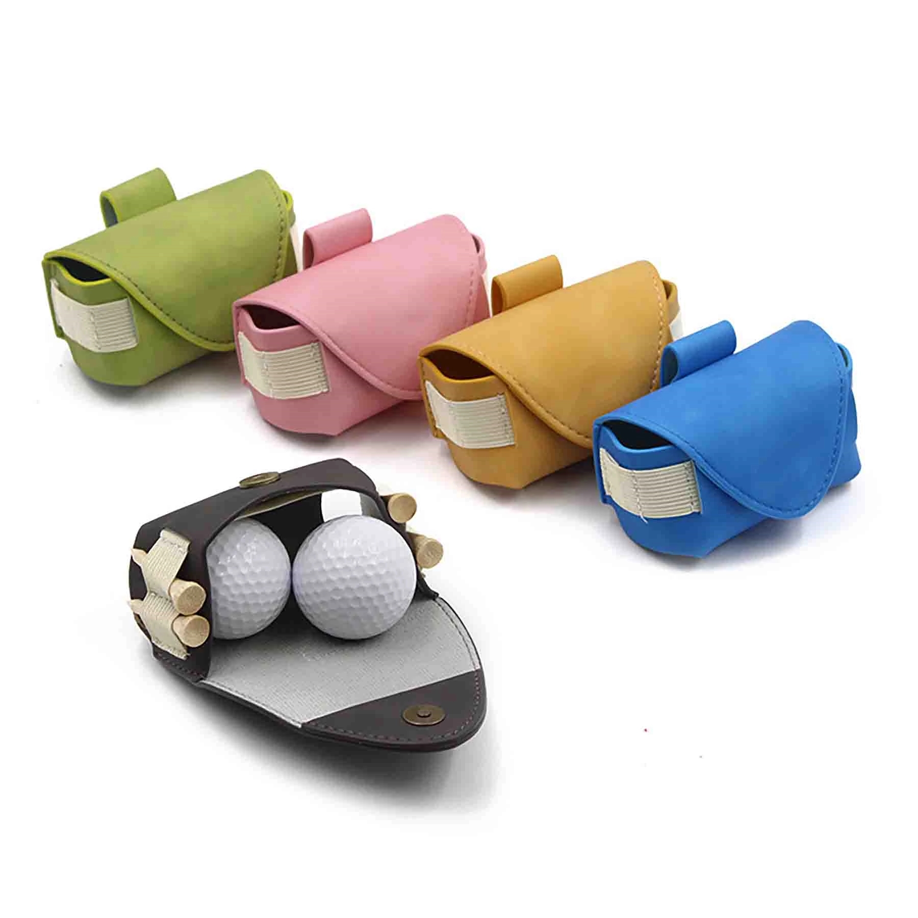 Golf Ball Case In Premium Synthetic Leather Lightweight 2
