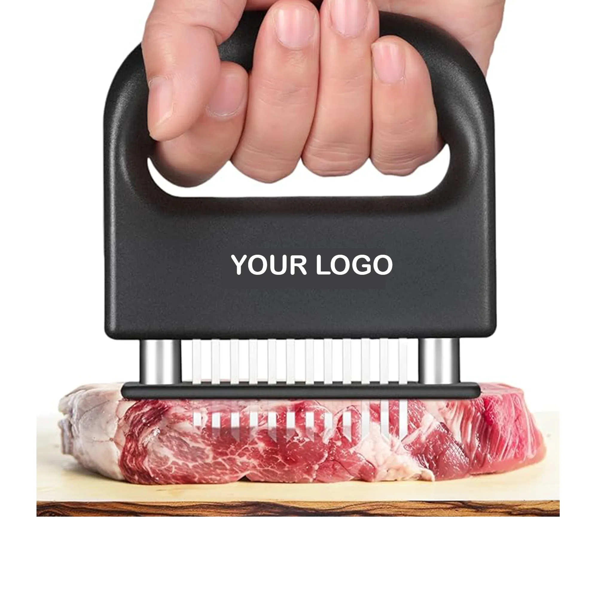 Meat tenderizer, equipped with 48 stainless