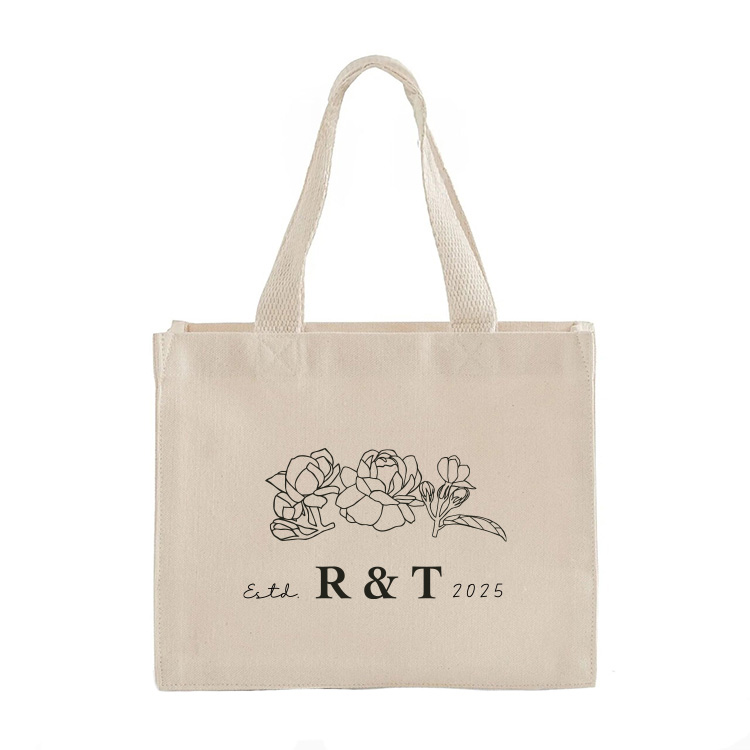Pacific Small Square Canvas Tote Bag, custom tote bag with logo imprint 3