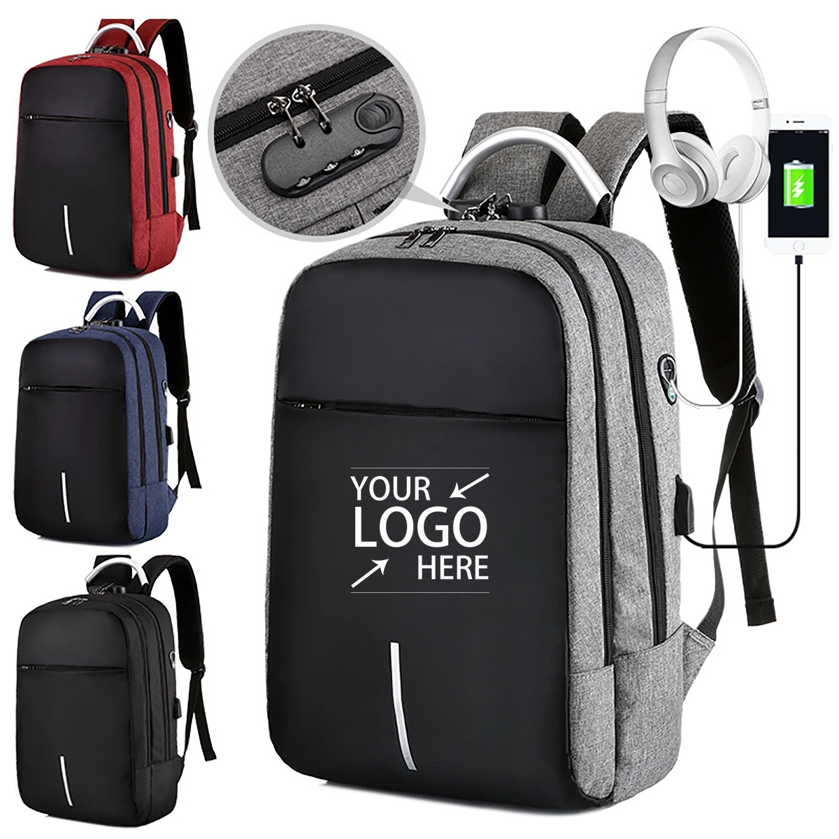 Businesss Anti-Theft Computer Backpack 5