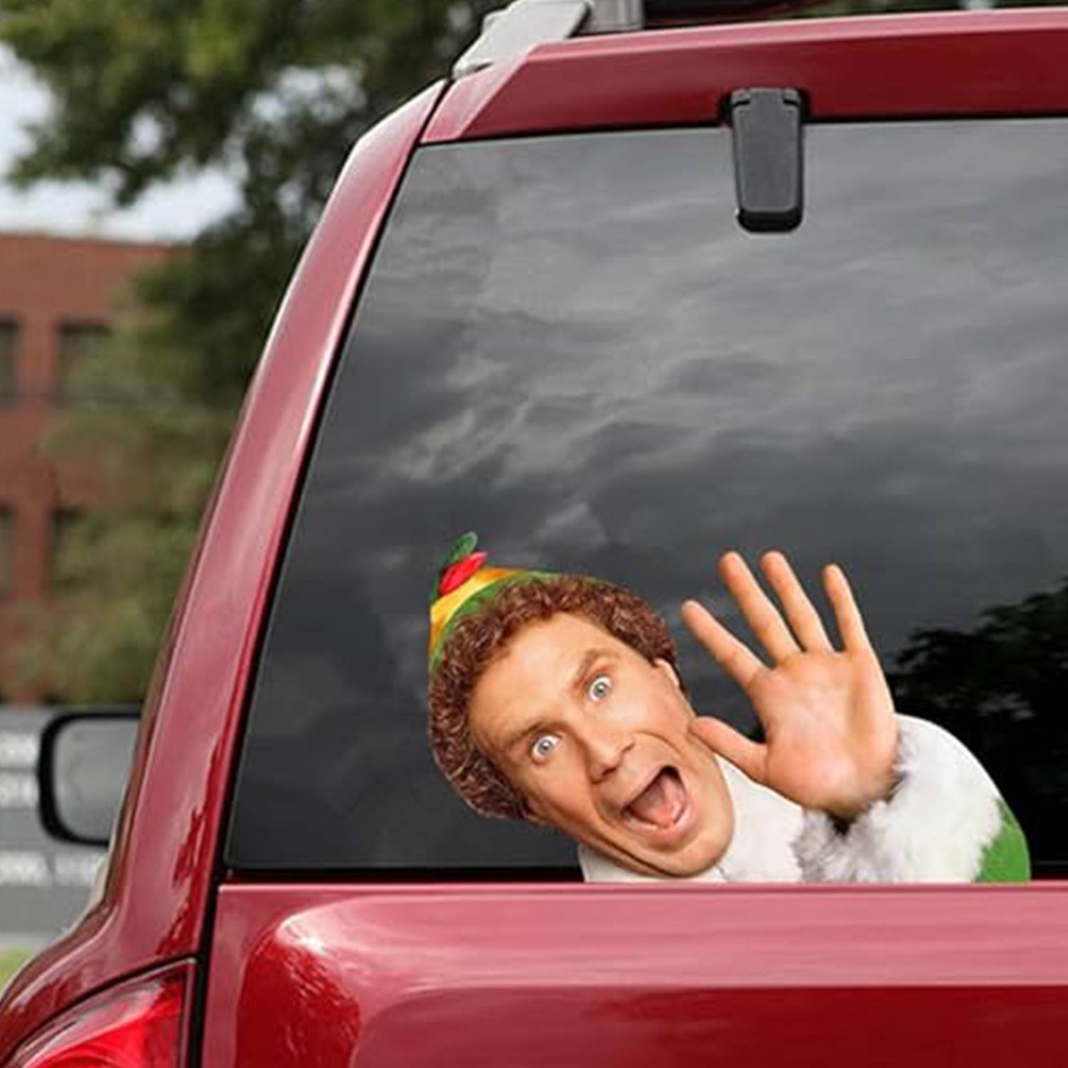 Customized Funny Christmas Window Sticker 4