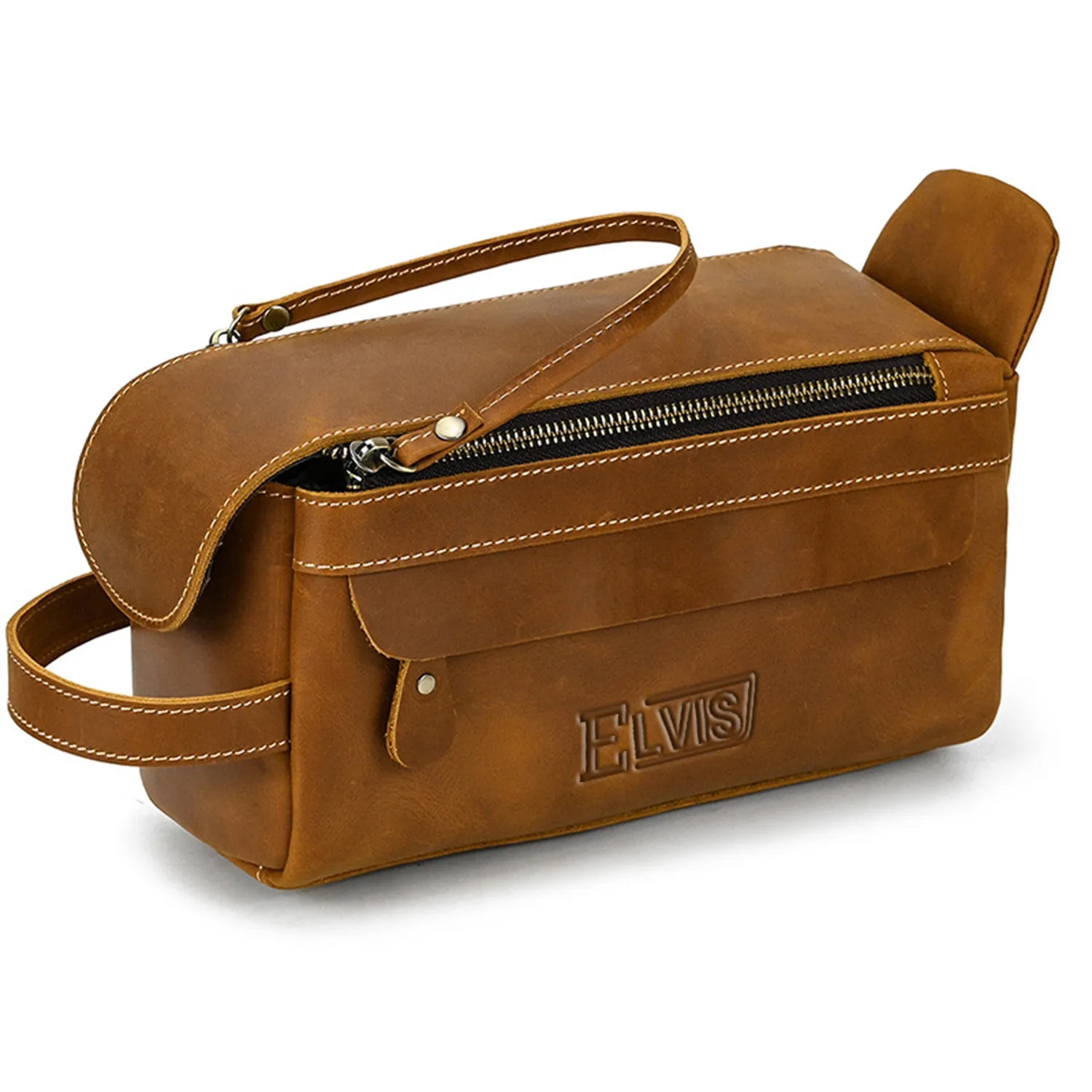 Genuine Leather Toiletry Bag 8