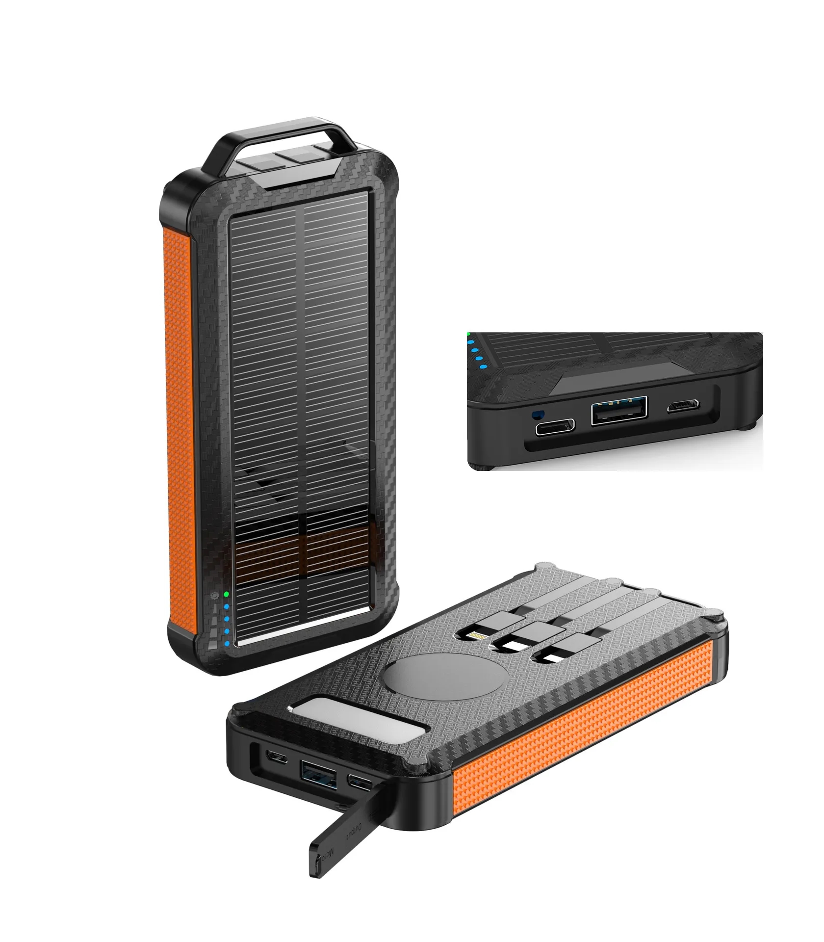 Wireless Charging Solar Power Bank/10000mAh 4
