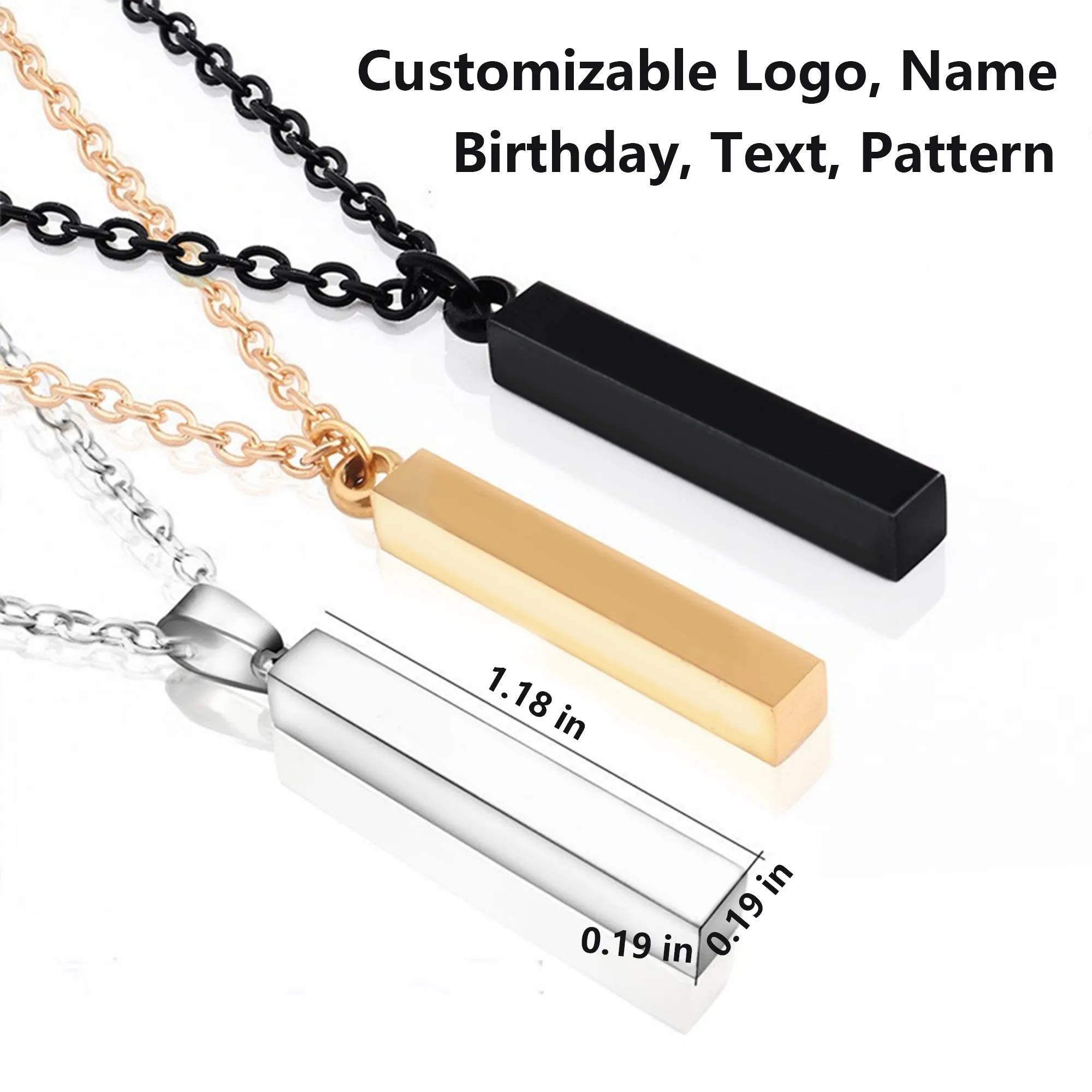 Stainless Steel Wishing Pillar Necklace 3