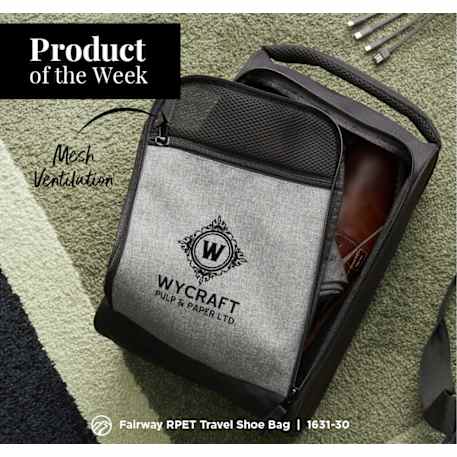 Fairway RPET Travel Shoe Bag, custom luggage with logo imprint 31