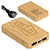 FSC® Bamboo 5000mAh Dual Port Power Bank with Wireless Charger 1