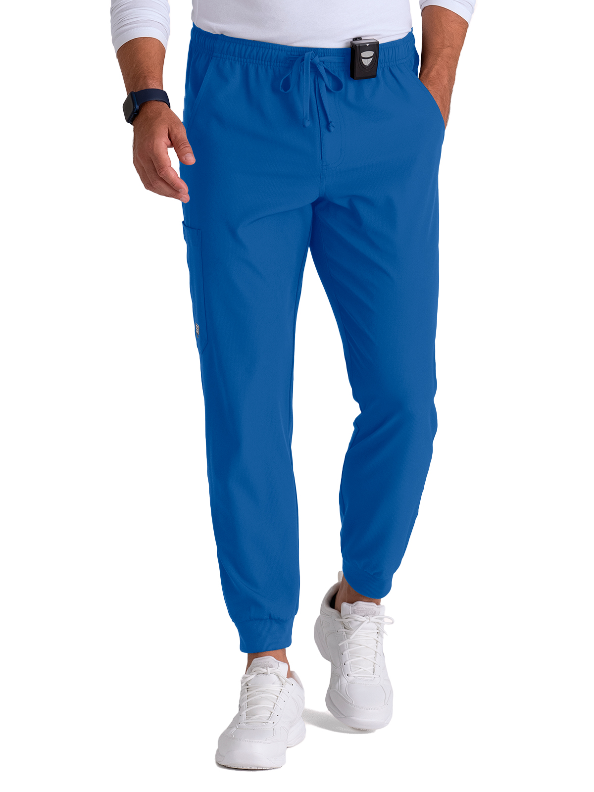 Skechers - Men's Three-Pocket Drawcord and Zip-Fly Structure Jogger Scrub Pant 8