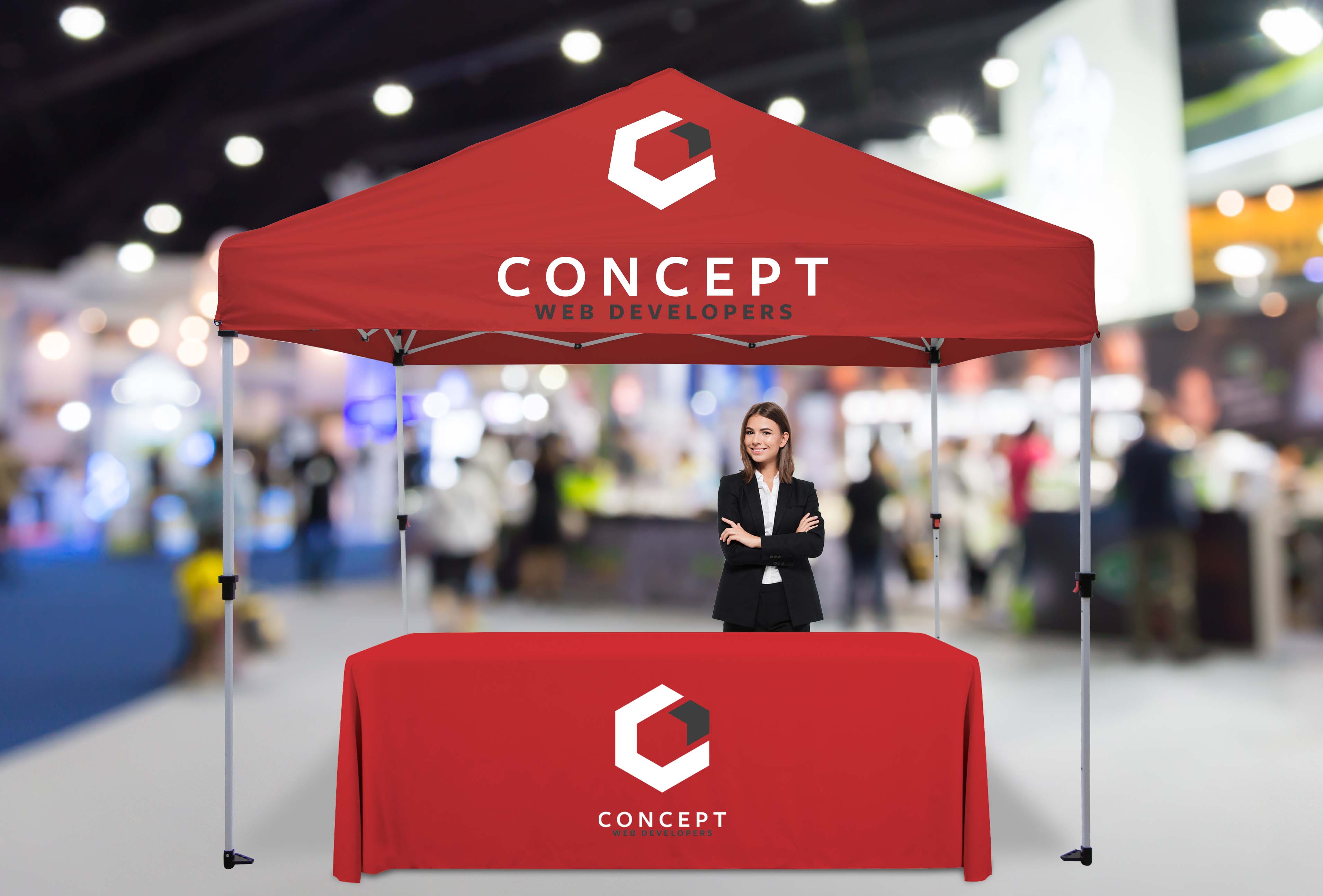 10' Omni Tent Kit (Full-Color Imprint, 4 Locations) 2