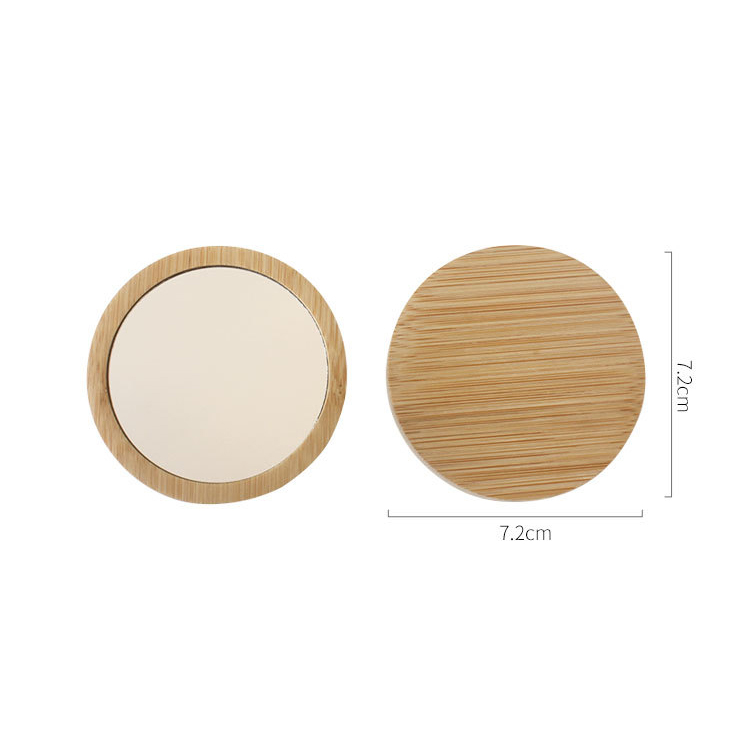 Wooden Pocket Makeup Mirror 1