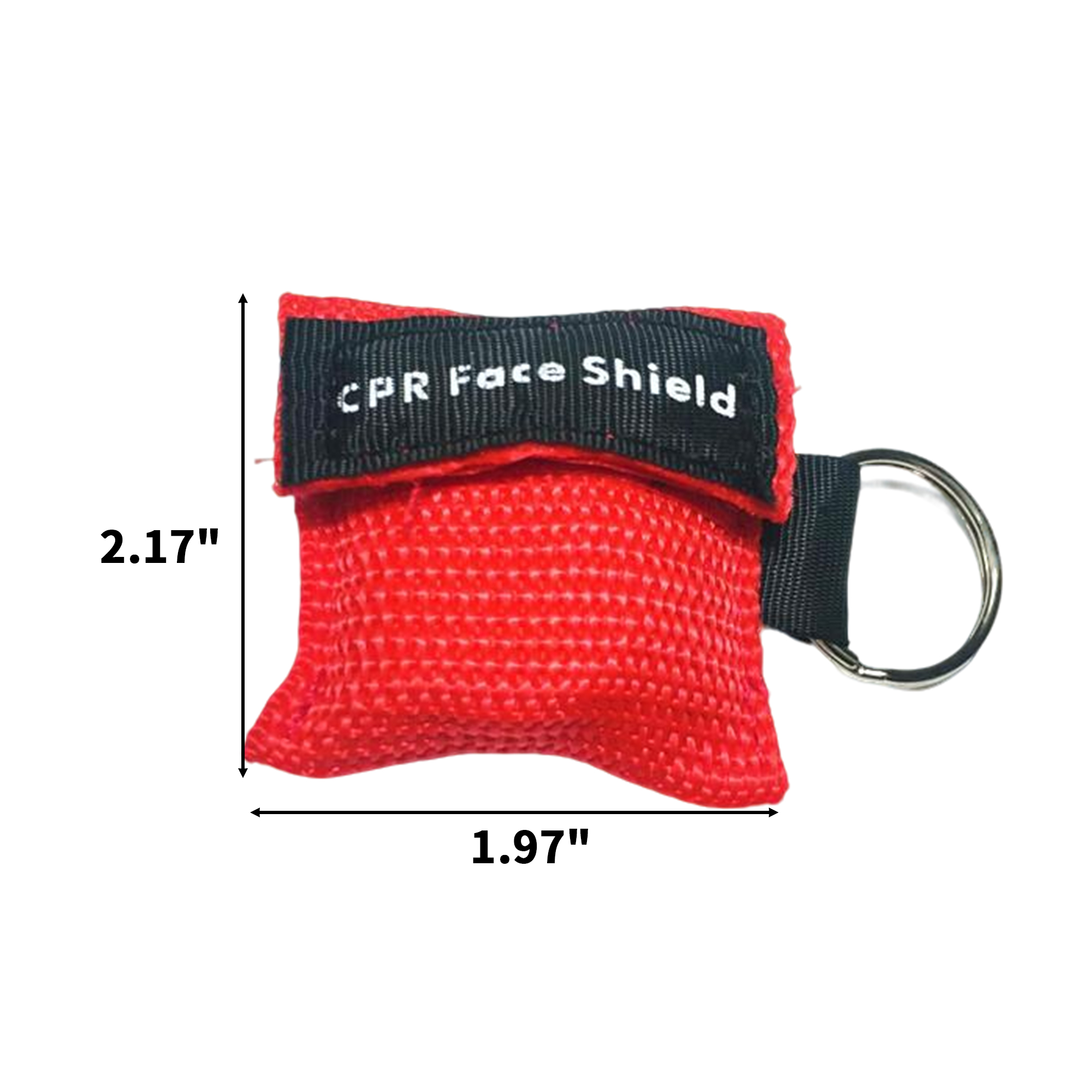 CPR Face Shield Mask With One Way Valve And Keychain Attachment 5