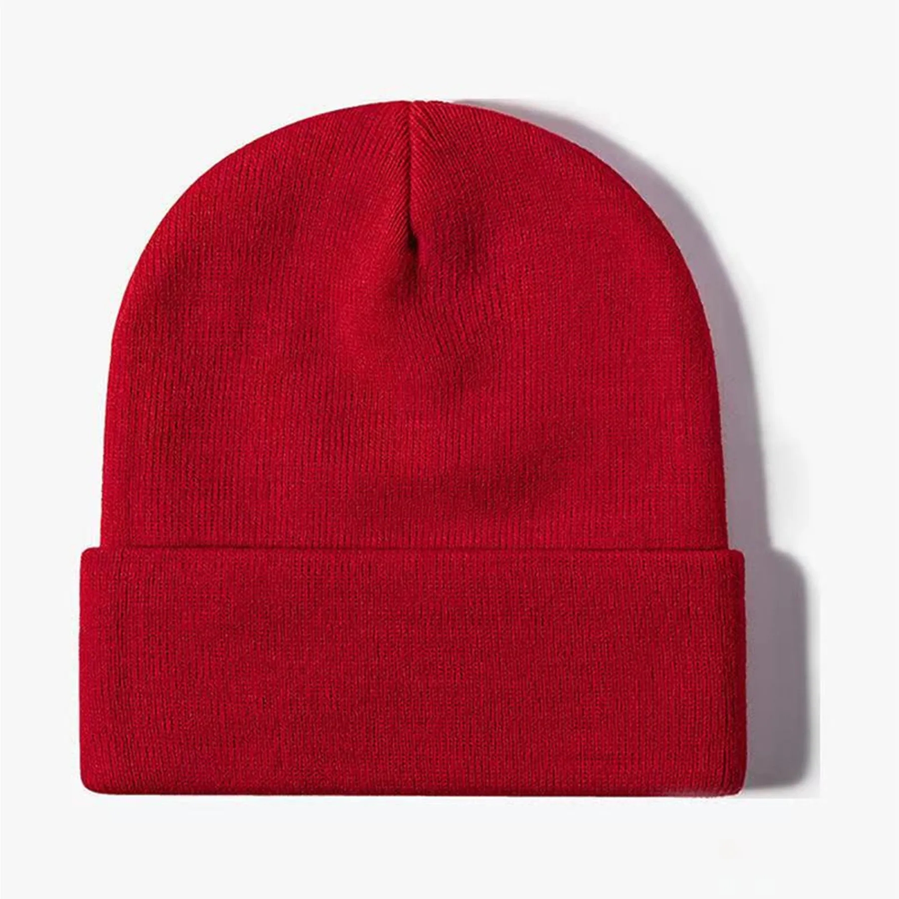 Embroidered Acrylic Knitted Beanie Hat 28