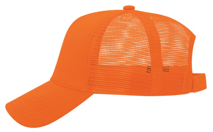 OTTO CAP® 5 Panel Mid Profile Mesh Back Trucker Hat 2