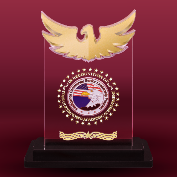 Eagle Acrylic Coin Display On Base 2