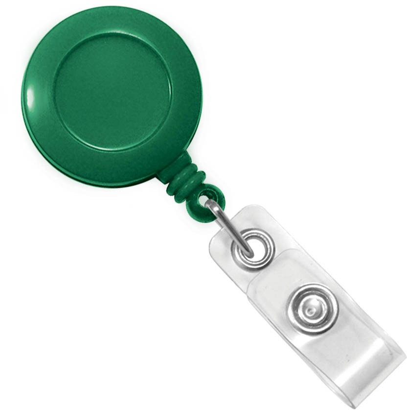 Round Plastic Clip-On Badge Reel 5