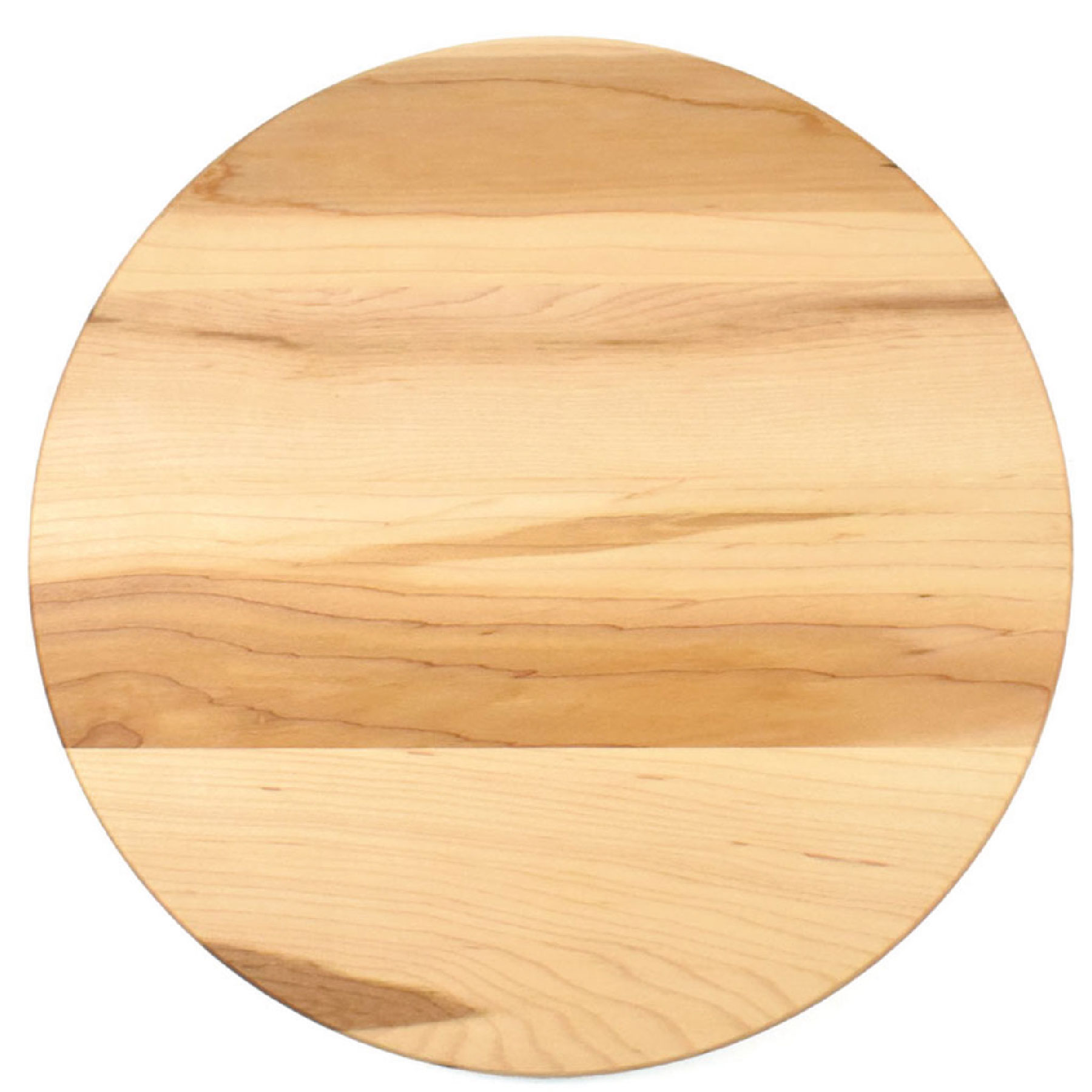 10 1/2" x 3/4" Maple Round Cutting Board with Juice Groove 2