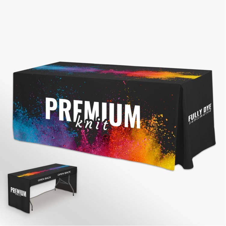 Premium Fitted Standard Table Cover 6' Dye Sublimated 2