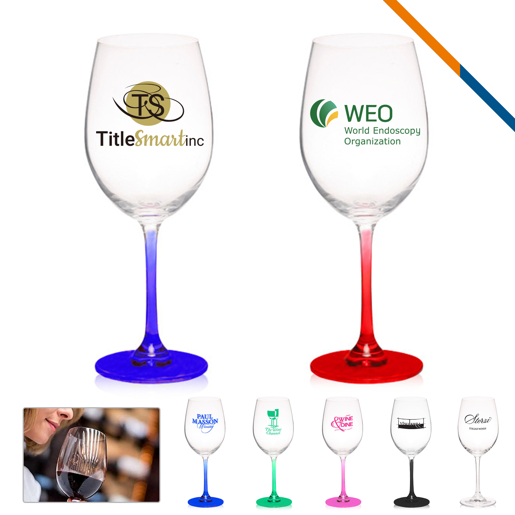 Brooke Lead Free Wine Glasses - 19 OZ. 12