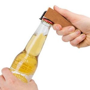 Elegant Wood Handle Bottle Opener With Magnet 2