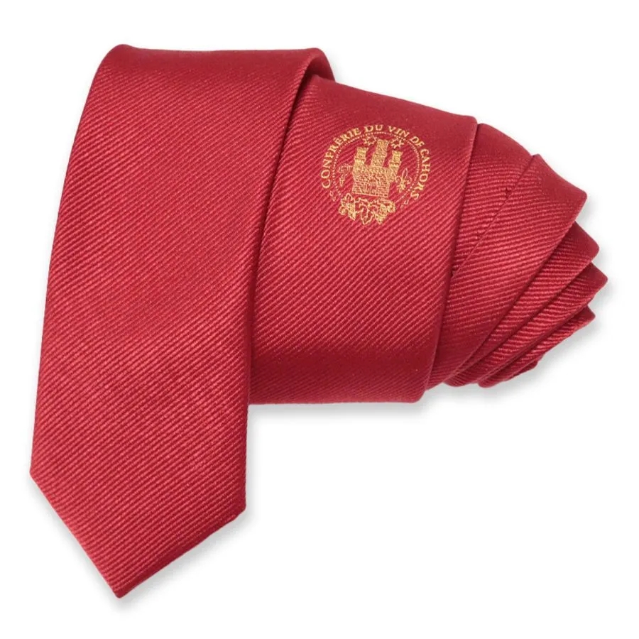 Patterned Tie with Embroidery Logo 1