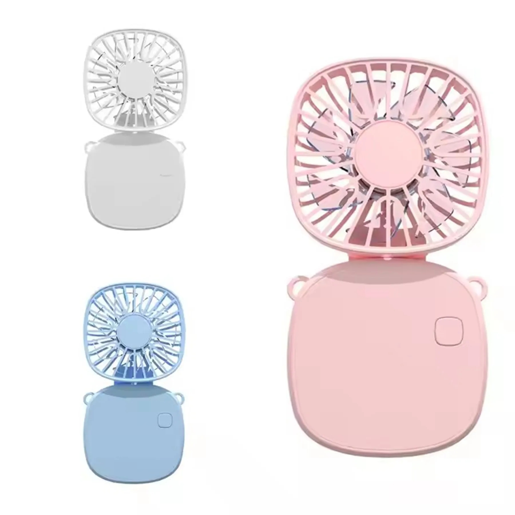 300 mAh Folding Mini Fan with Make Up Mirror 2