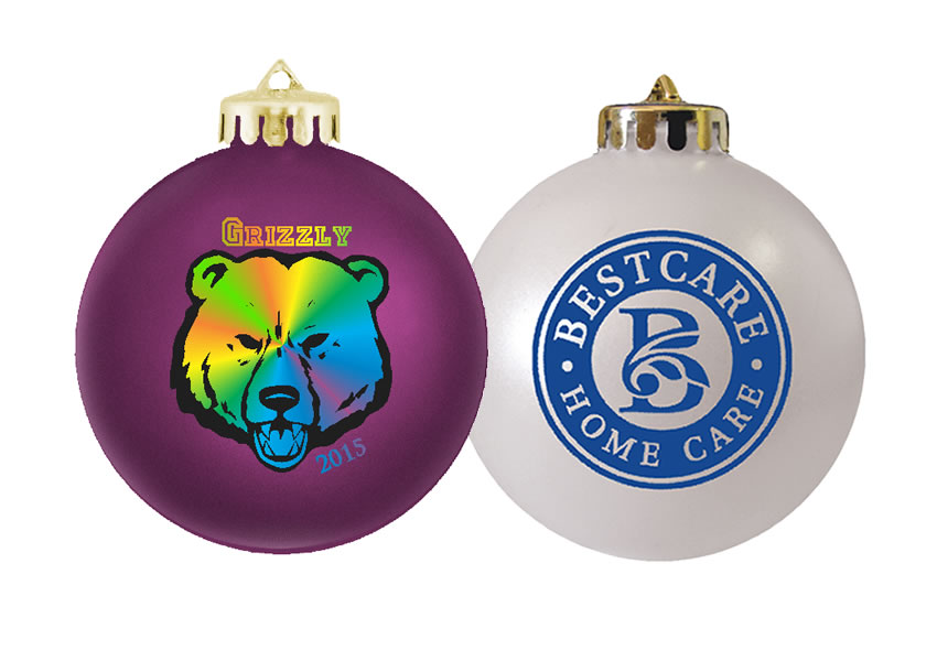 Round Satin Finish Shatterproof Ornaments