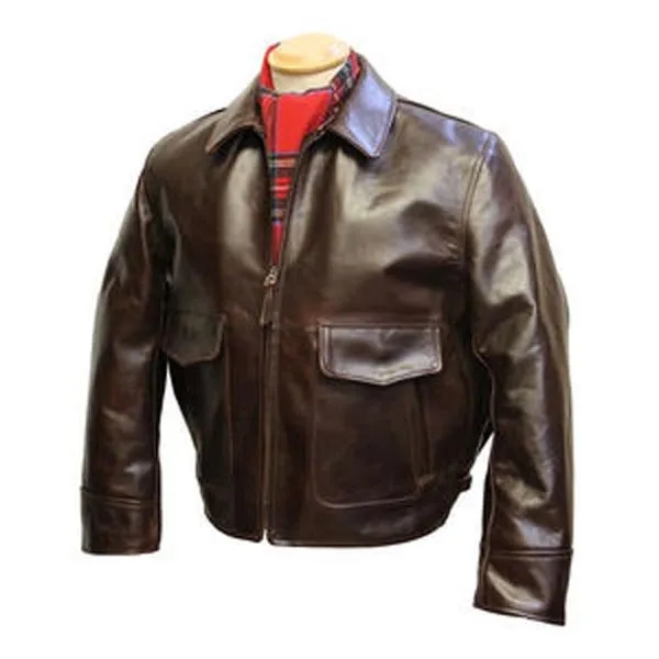 Custom Fashion Motorcycle Cropped Leather Jacket 2