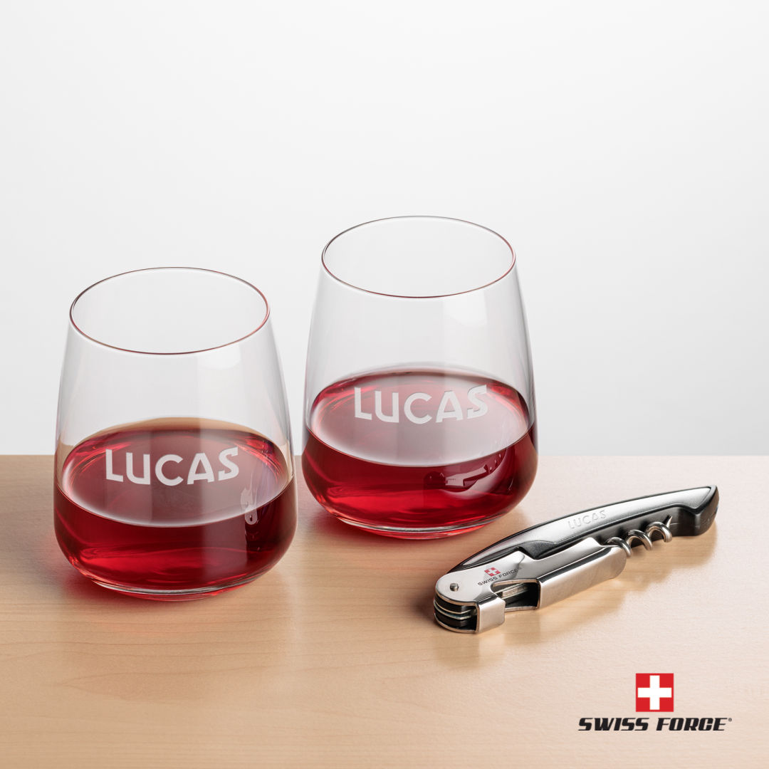 Swiss Force® Opener & Dunhill Stemless Wine 4