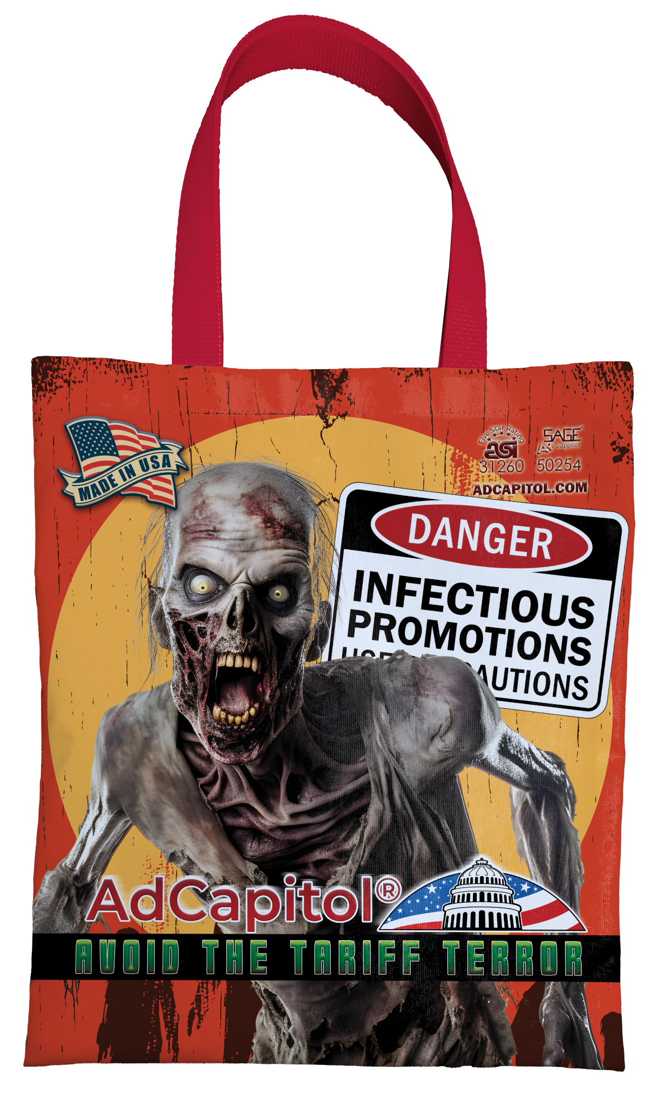 Sublimated Tote Bag, custom tote bag with logo imprint 9