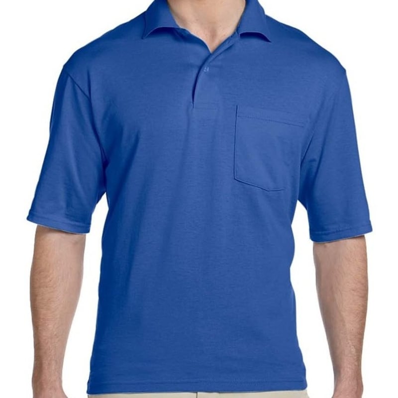 Jerzees 5.6 Oz., 50/50 Jersey Pocket Polo With SpotShield™ 8