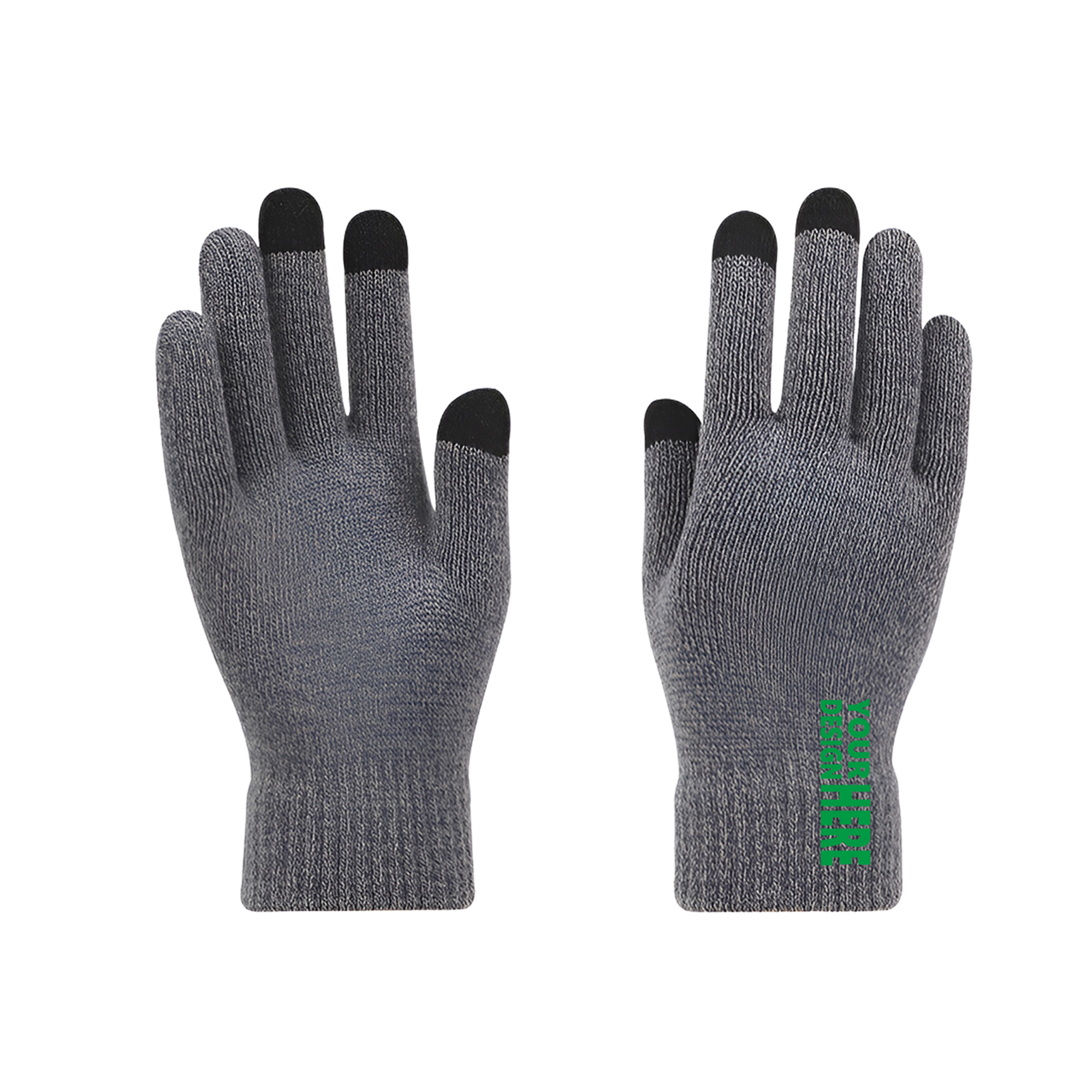 MOQ50 Warm Knitted Touchscreen Gloves With Logo 2