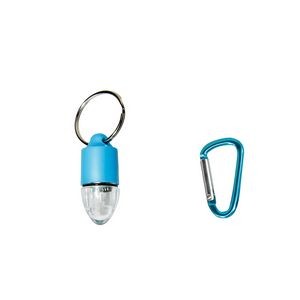Bullet Shaped LED Safety Light For Pets Push Button Activation With Carabiner 20