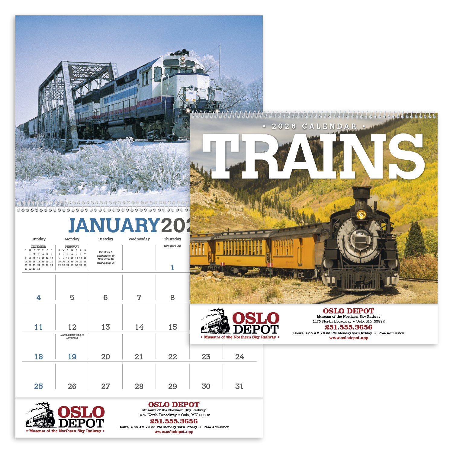 Triumph® Calendars Trains Calendar 85