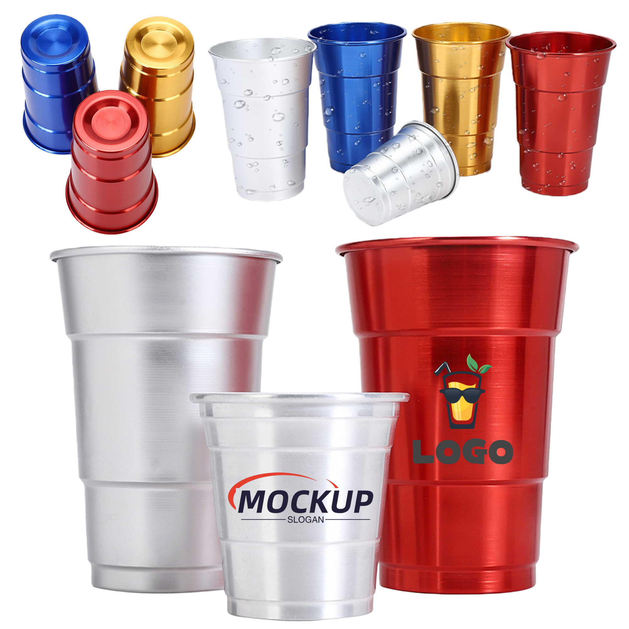 Durable Aluminum Party Metal Cup 2