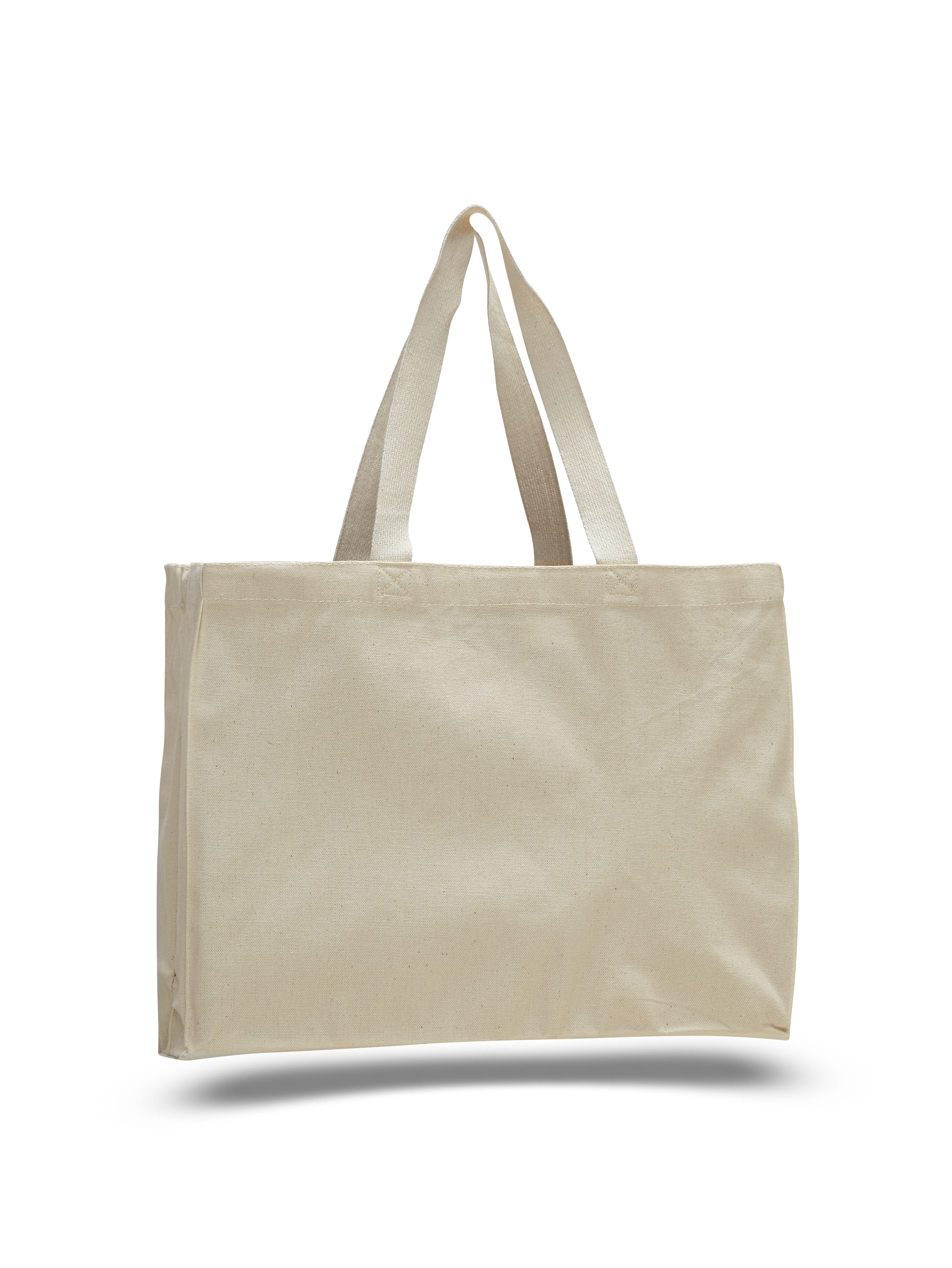 Heavy 12 oz. Cotton Canvas Gusset Tote Bag - Colors, custom tote bag with logo imprint 6