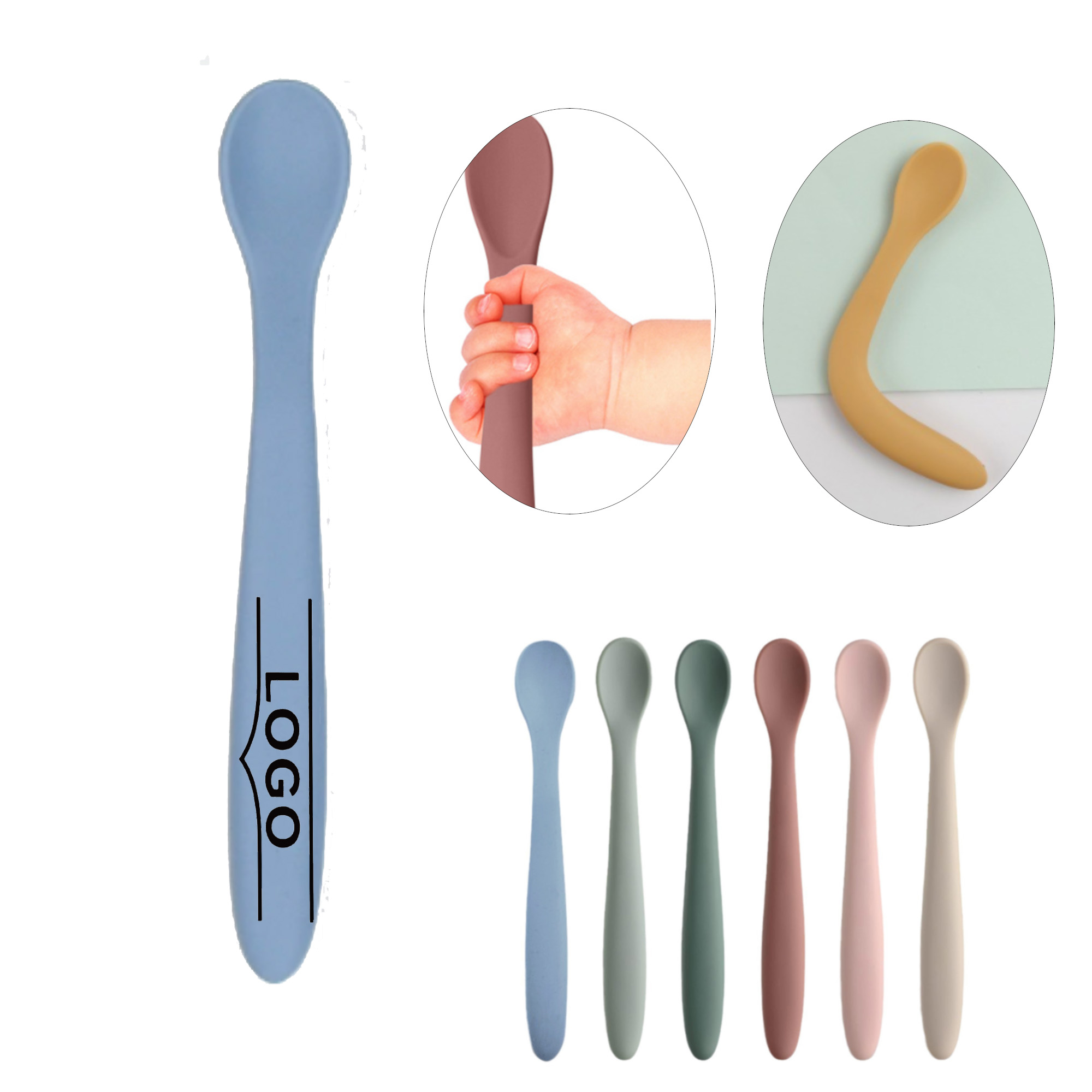 Infant Feeding Silicone Spoon 2